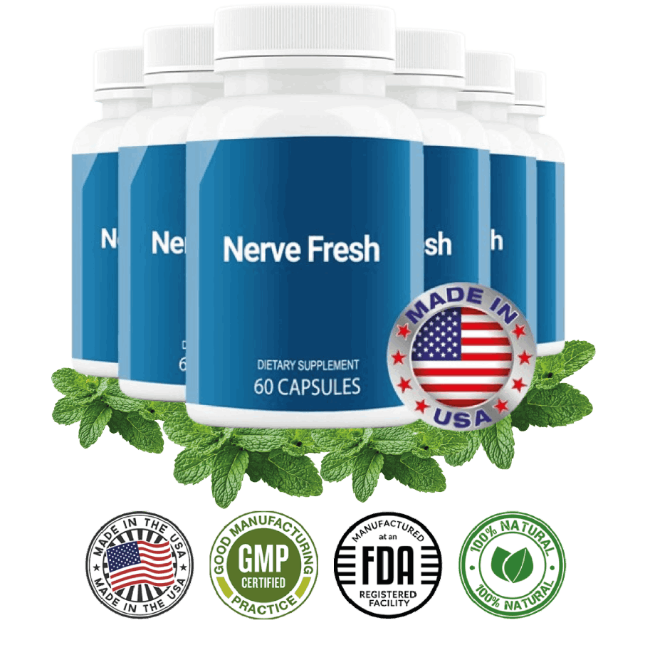 Nerve Fresh dietary supplement bottles – nerve support for tingling and healthy nerves